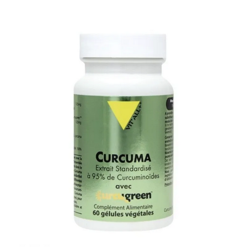 Curcuma Extrait Standardisé 95% curcuminoides 60 gélules VIT'ALL+