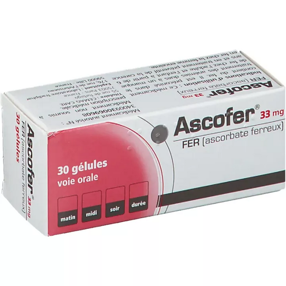 Ascofer Iron 33 mg 30 capsules