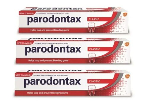 3X PARODONTAX CLASSIC Toothpaste for Bleeding Gums 75 Ml X 3