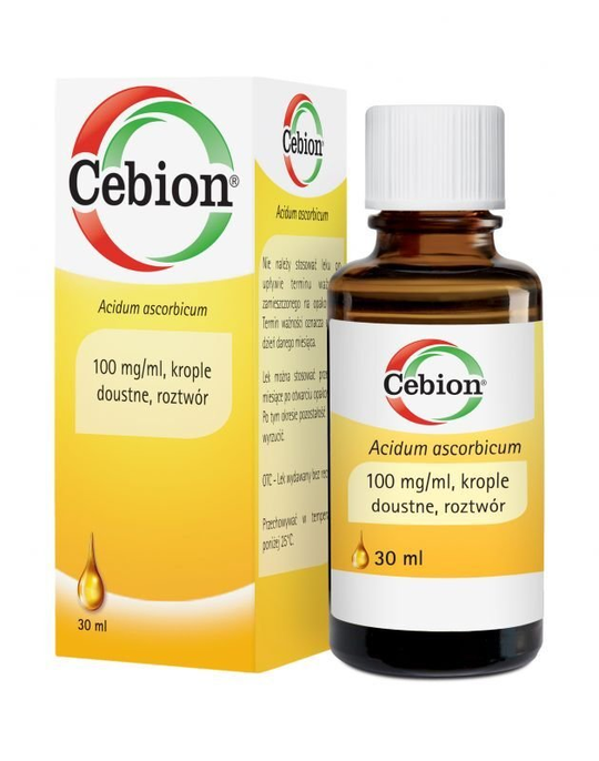 Cebion 100mg/ml, oral drops, 30ml - treatment of vitamin C deficiency