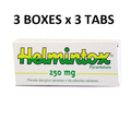 3 Box - Helmintox Pyrantelum 250mg Anti Parasites Worms 3x3 tablets