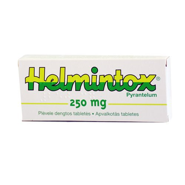 Helmintox Pyrantelum 250mg Anti Parasites Worms x3 tablets