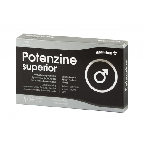 POTENZINE SUPERIOR 30 Tablets Sexual Ability Function Testosterone Concentration