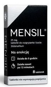 Mensil 25mg, 8 chewable tablets