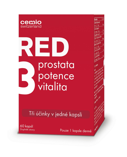 RED3 60 capsules for prostate health potency vitality CEMIO SWISS