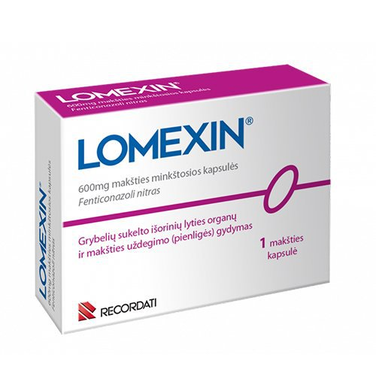LOMEXIN, 600 mg, vaginal soft capsules, 1 Capsule