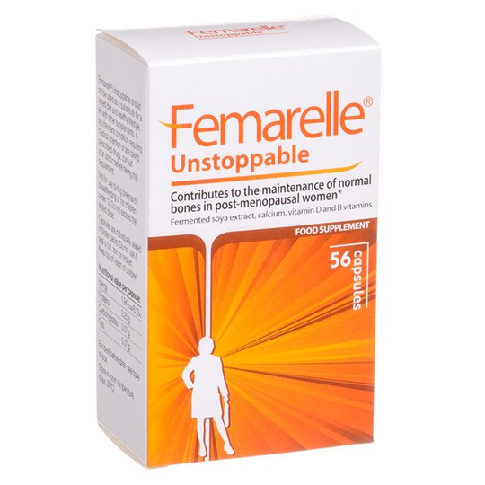 FEMARELLE UNSTOPPABLE 56 Capsules Maintenance Of Normal Bones In Post Menopause