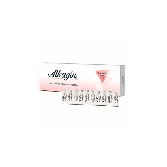ALKAGIN 10 ovules Soothing protective and refreshing to relieve vaginal itching