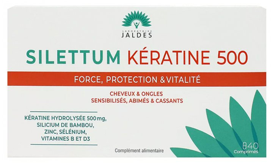 SILETTUM KERATINE 500 Strength Protection & Vitality - 40 Tablets