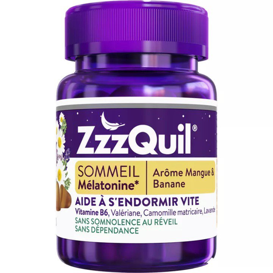 Zzzquil Sleep Mango Banana 60 Gummies