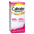 Caltrate Vitamin D3 600 mg/400 IU 60 Tabs
