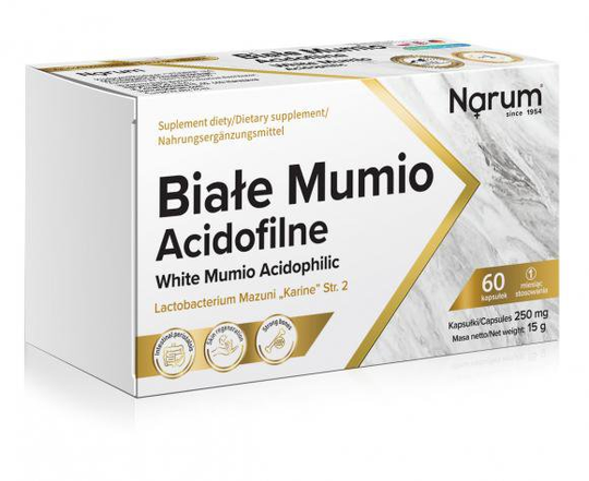 NARUM White Mumio Acidophilic 250 mg | 60 capsules