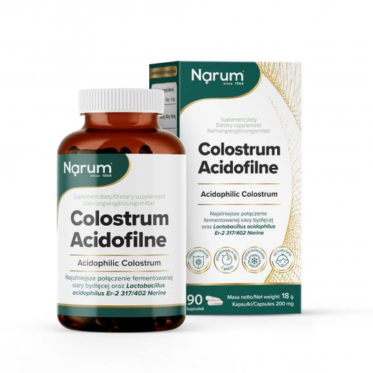 NARUM Colostrum Acidophilus 200 mg, 90 capsules