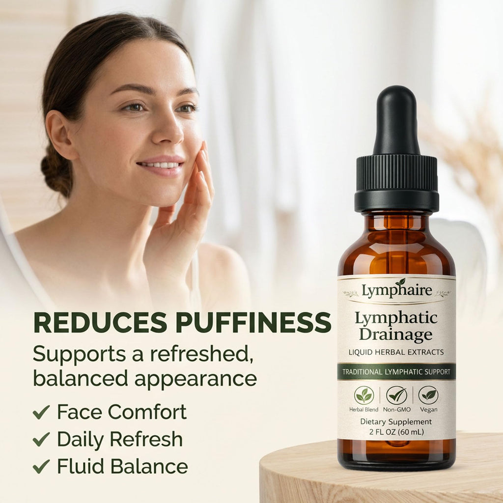 Aacnre Lymphaire Lymphatic Drainage Drops, Herbal Fluid Balance Support, Lymphatic System Support, Immune System & General Wellness, Vegan & Non-GMO, 2 Fl Oz (1) - Maple Wellness Supplements