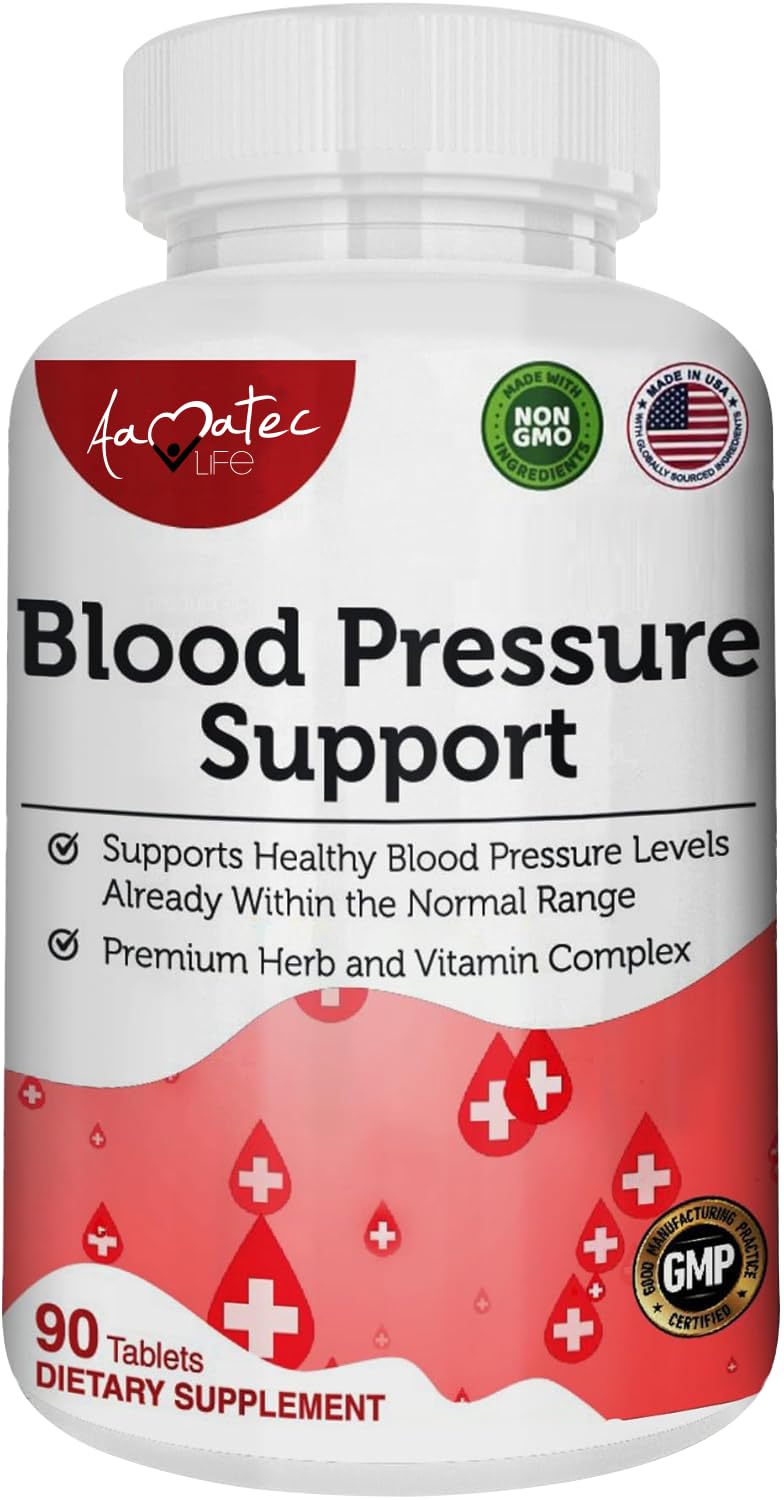 AAMATEC LIFE Blood Pressure Support Supplement 90 Capsules - TrustMedUSA