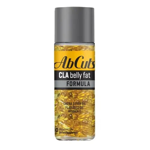 Ab Cuts CLA Belly Fat Formula - 80 Easy-to-Swallow Softgels - Omega 3 Fish Oil, Flaxseed - TrustMedUSA