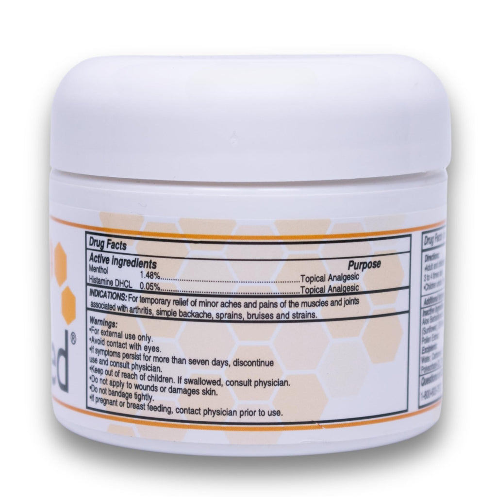 ABEE MED Extra Strength Joint & Muscle Relief Cream – Menthol Cooling & Warming Formula with Bee Pollen, Aloe & Chamomile – Fast-Absorbing Comfort Cream for Back, Knees & Muscles – 2 oz - TrustMedUSA