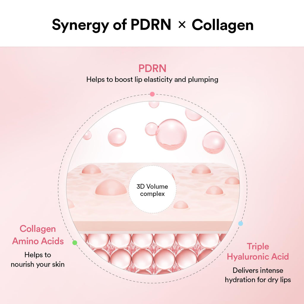 Abib PDRN Collagen Lip Mask Glazed Jelly 0.38 fl oz | Korean Lip Butter Balm Overnight Sleeping Mask Hydrating Care Moisturizer Treatment for Flakey, Dry Lips - TrustMedUSA