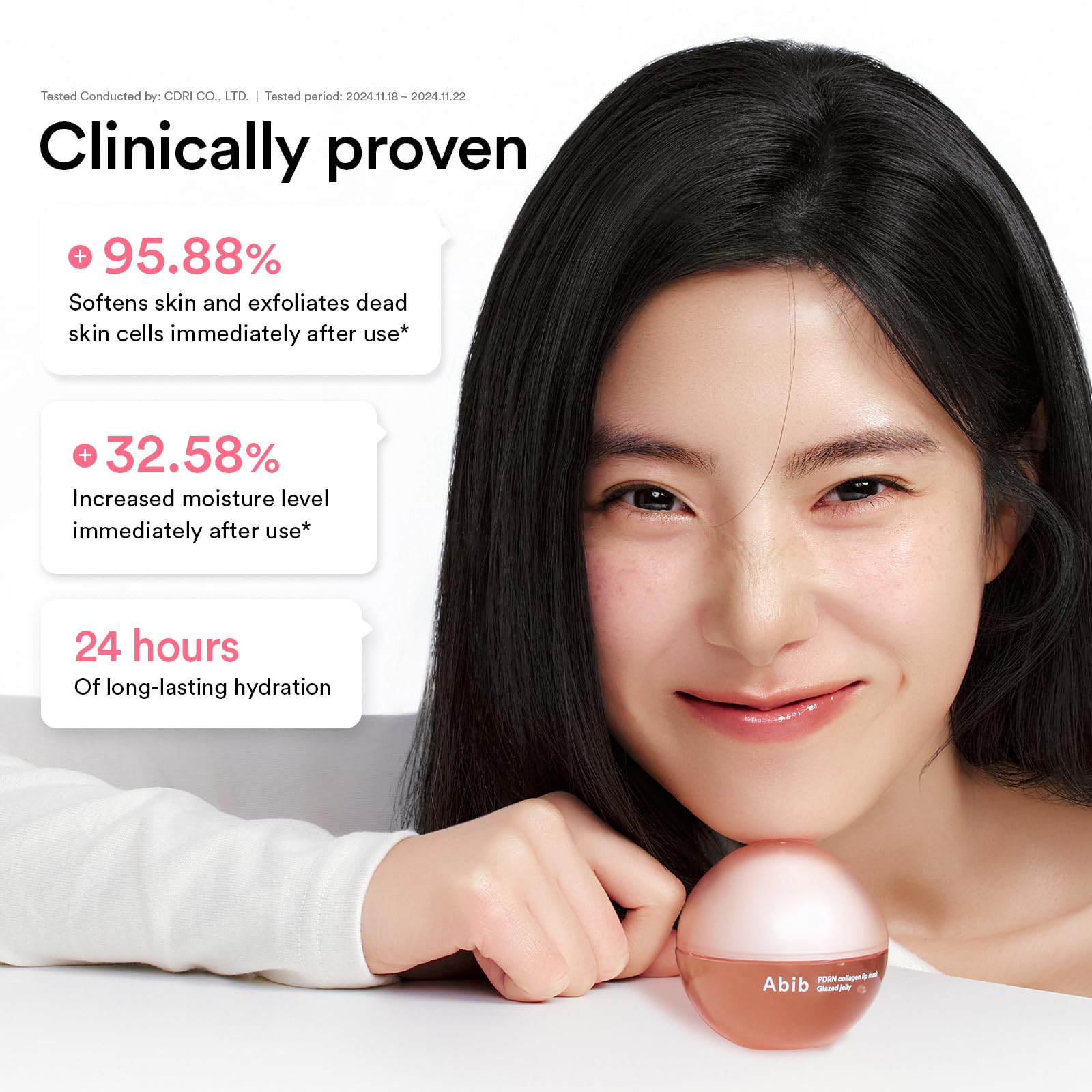 Abib PDRN Collagen Lip Mask Glazed Jelly 0.38 fl oz | Korean Lip Butter Balm Overnight Sleeping Mask Hydrating Care Moisturizer Treatment for Flakey, Dry Lips - TrustMedUSA