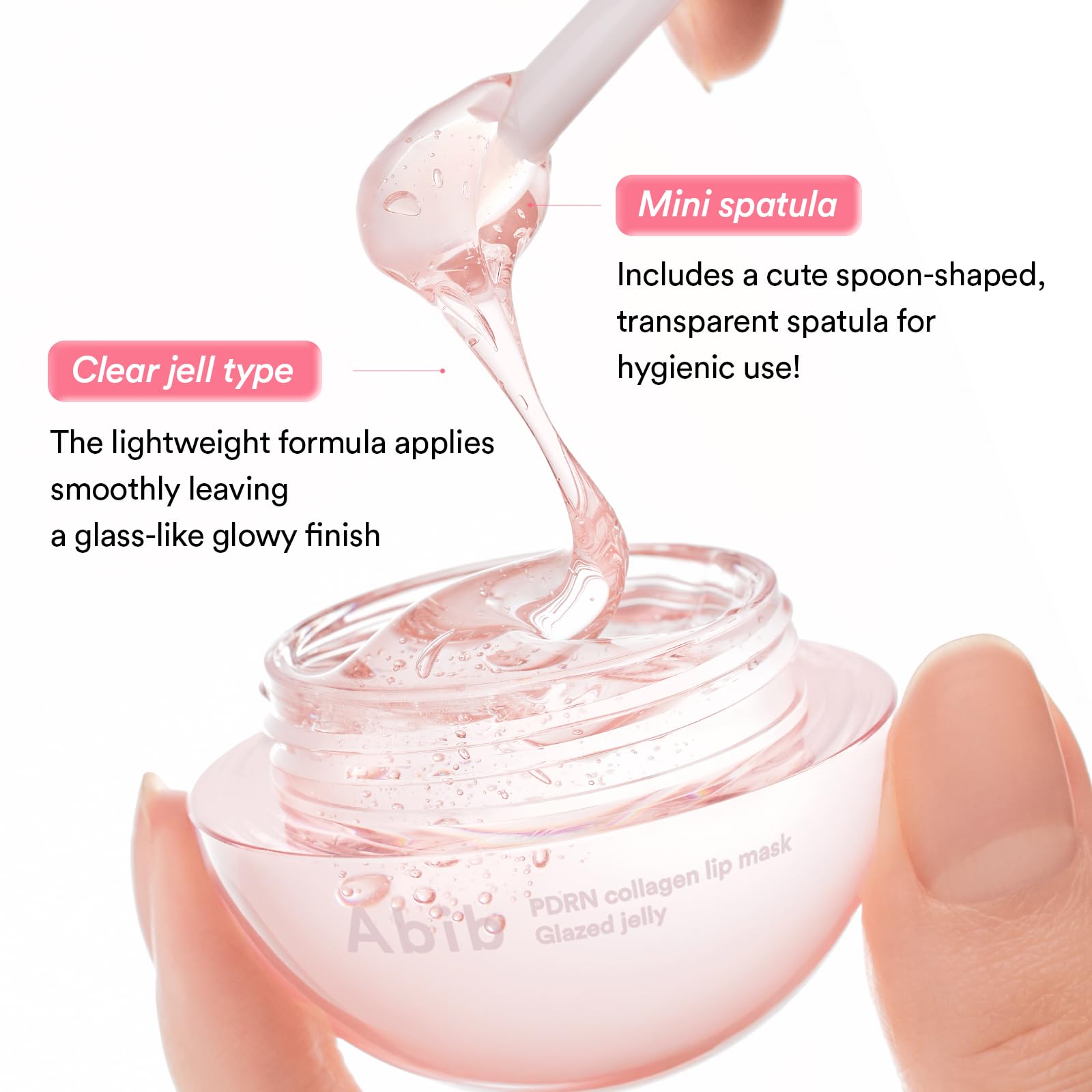 Abib PDRN Collagen Lip Mask Glazed Jelly 0.38 fl oz | Korean Lip Butter Balm Overnight Sleeping Mask Hydrating Care Moisturizer Treatment for Flakey, Dry Lips - TrustMedUSA