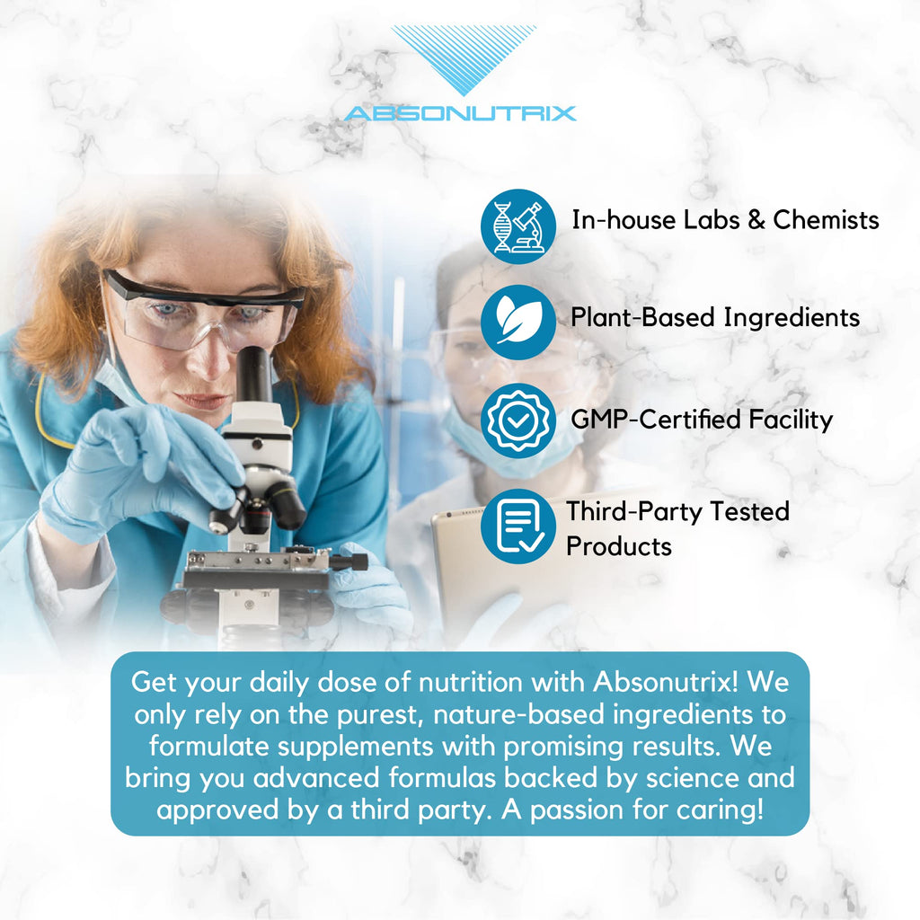 Absonutrix Dihydromyricetin - 520 mg, 120 Servings, Made in USA, Quick Absorption, Quality Potent Ingredients, Third-Party Tested, Non-GMO, GMP Certified, Cruelty Free Products - TrustMedUSA