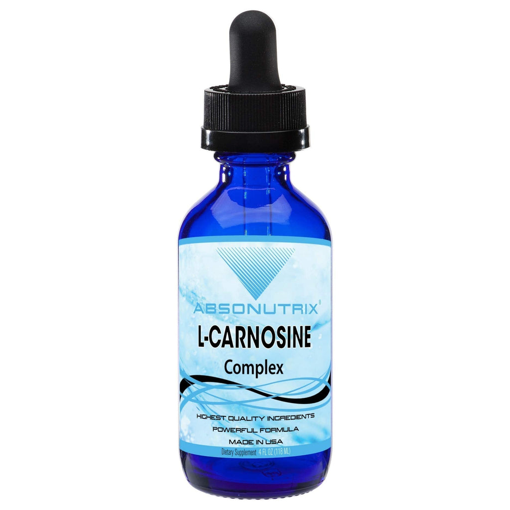 Absonutrix L-Carnosine - 583 mg 4 Oz Bottle, 200 Highly Potent Servings, Easy-to-Consume Drops, High Bioavailability, Third-Party Tested, GMP-Certified, Non-GMO, Cruelty-Free Products, Made in USA - TrustMedUSA