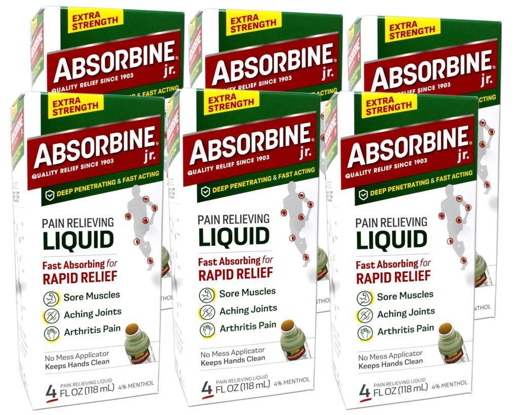 Absorbine Plus Pain Relieving Liquid - 4 oz, Pack of 6. - TrustMedUSA