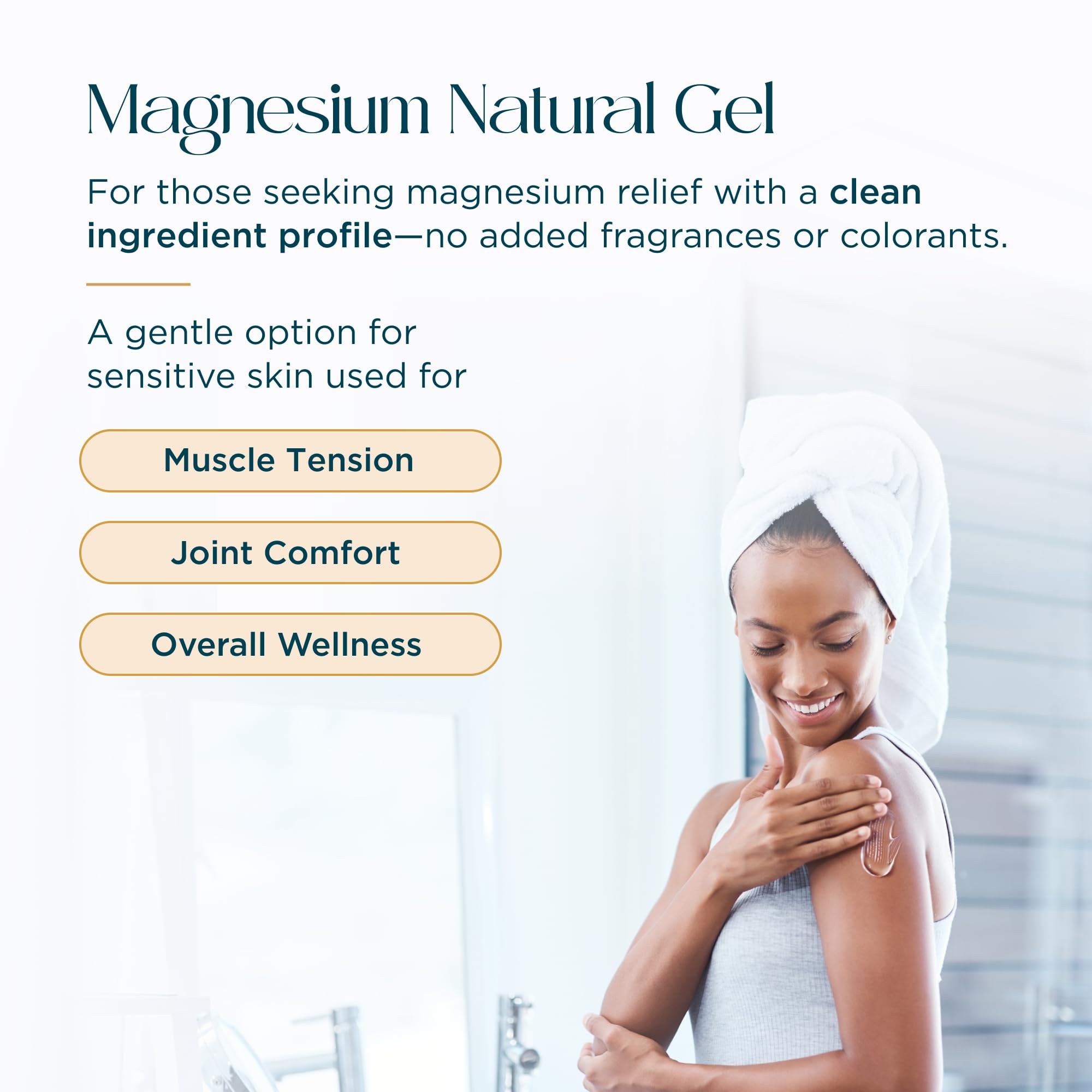 Abundant Natural Health MAG I.C. Magnesium Gel with Cucumber Stem Cells - Fast Muscle Relief, Soothing, Stingless, Safe for Sensitive Skin, Fragrance-Free, 200mL - TrustMedUSA