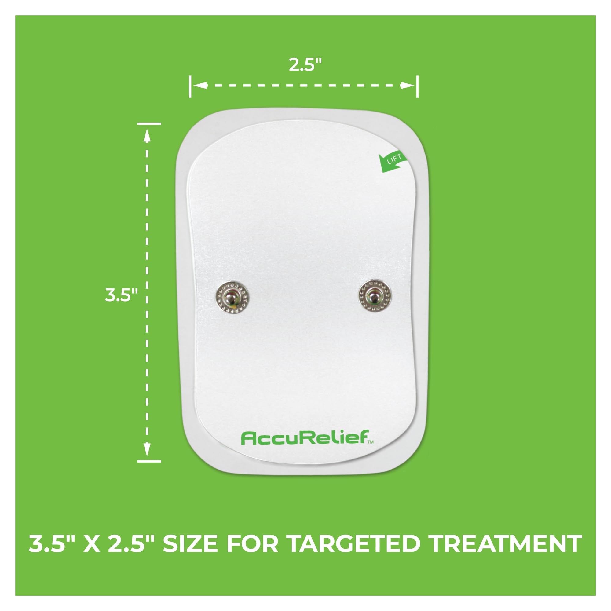 AccuRelief Wireless TENS Electrotherapy Pain Relief System Supply Kit (Packaging May Vary), Works with AccuRelief Wireless Remote Control TENS Device (ACRL-9000), 2 Pair (Pack of 1) - TrustMedUSA
