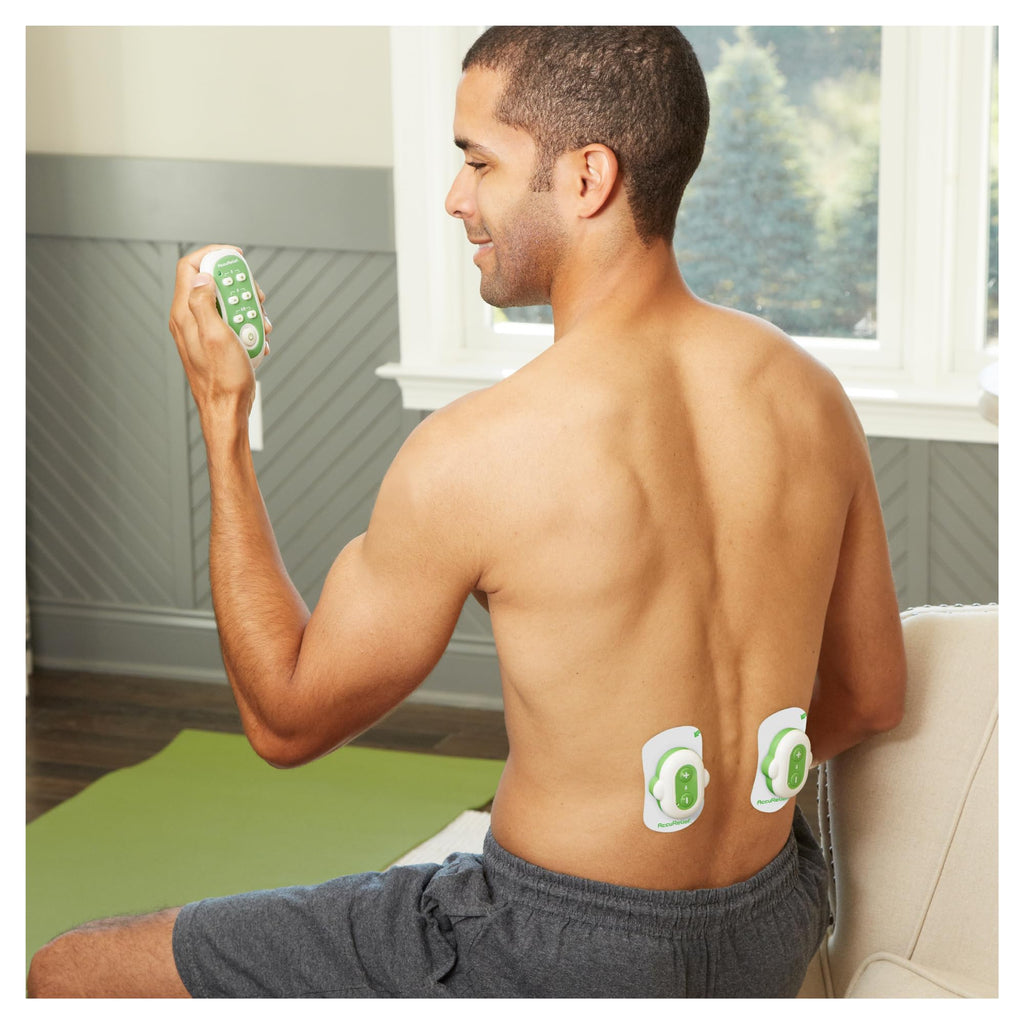 AccuRelief Wireless TENS Unit with Remote Control, TENS Pain Relief Device and Muscle Stimulator, for Back Pain, Neck Pain, Arm and Leg Pain - TrustMedUSA