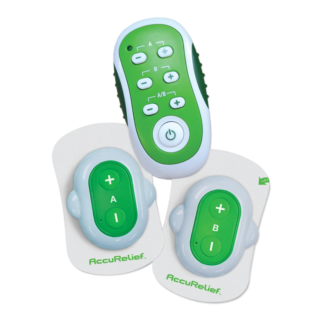 AccuRelief Wireless TENS Unit with Remote Control, TENS Pain Relief Device and Muscle Stimulator, for Back Pain, Neck Pain, Arm and Leg Pain - TrustMedUSA