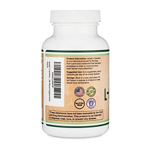 Acetyl L-Carnitine 1,000mg Per Serving, 150 Capsules (ALCAR for Brain Function Support - TrustMedUSA