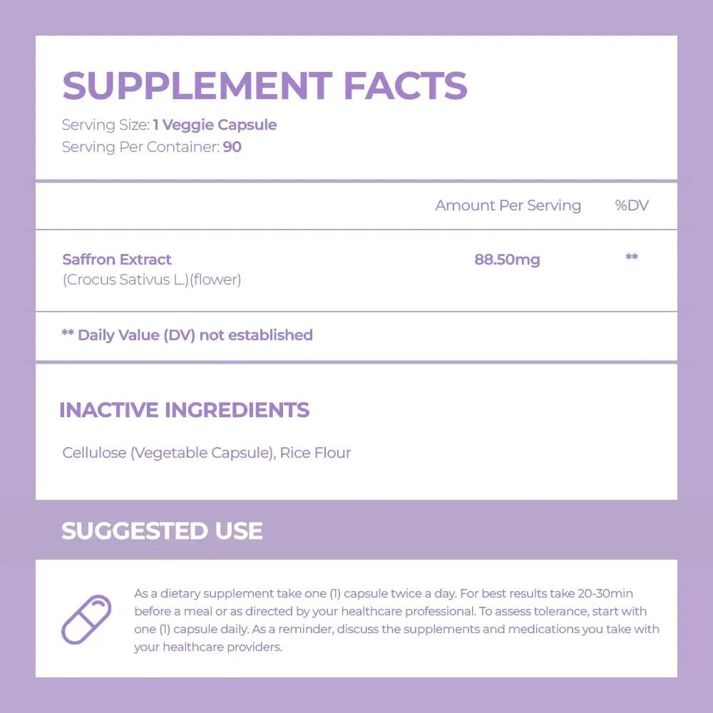 ACEWORKZ 100% Pure Saffron Extract - Appetite Suppressant for Weight Loss - Metabolis - TrustMedUSA