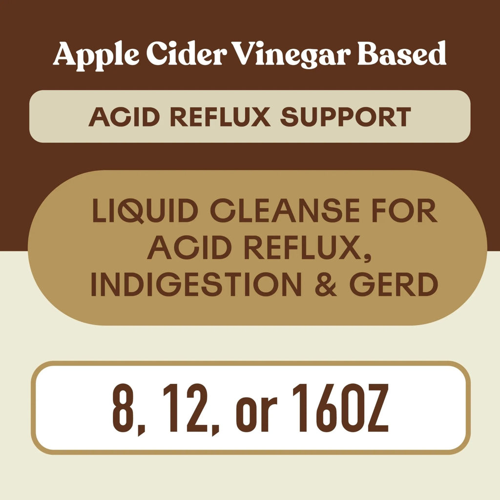 Acid Reflux Relief Liquid 16oz - Organic Heartburn Support Formula, Natural GERD Aid with Aloe Ginger Garlic Vanilla, Fast Absorbing Amish Remedy, Certified Organic Kosher Made in USA Supplement - TrustMedUSA