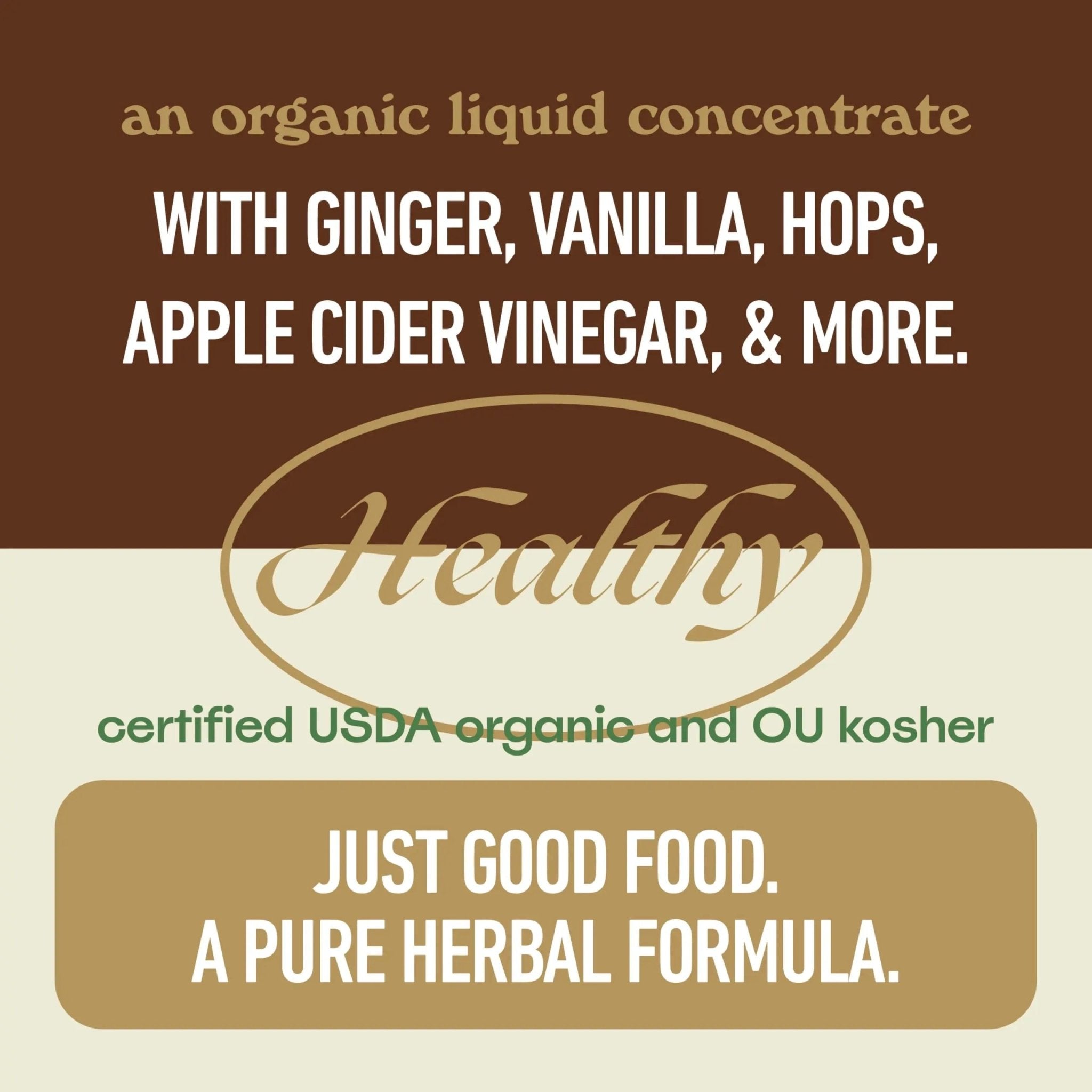 Acid Reflux Relief Liquid 16oz - Organic Heartburn Support Formula, Natural GERD Aid with Aloe Ginger Garlic Vanilla, Fast Absorbing Amish Remedy, Certified Organic Kosher Made in USA Supplement - TrustMedUSA
