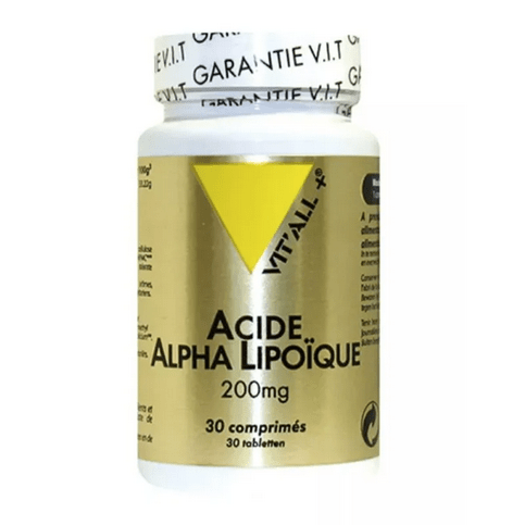Acide alpha lipoïque 200 mg Forme R 30 comprimés VIT'ALL+ - TrustMedUSA