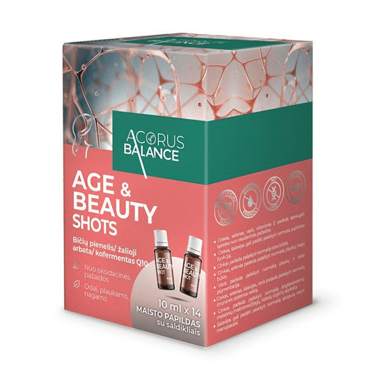 ACORUS BALANCE AGE & BEAUTY SHOTS, oral solution in a bottle, 10 ml, 14 pcs. - TrustMedUSA