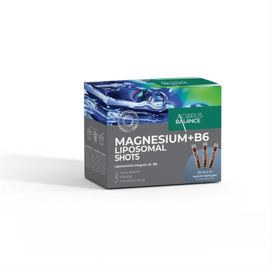 ACORUS BALANCE MAGNESIUM + VIT B6 LIPOSOMAL SHOTS, oral solution, 25 ml, N14 - TrustMedUSA