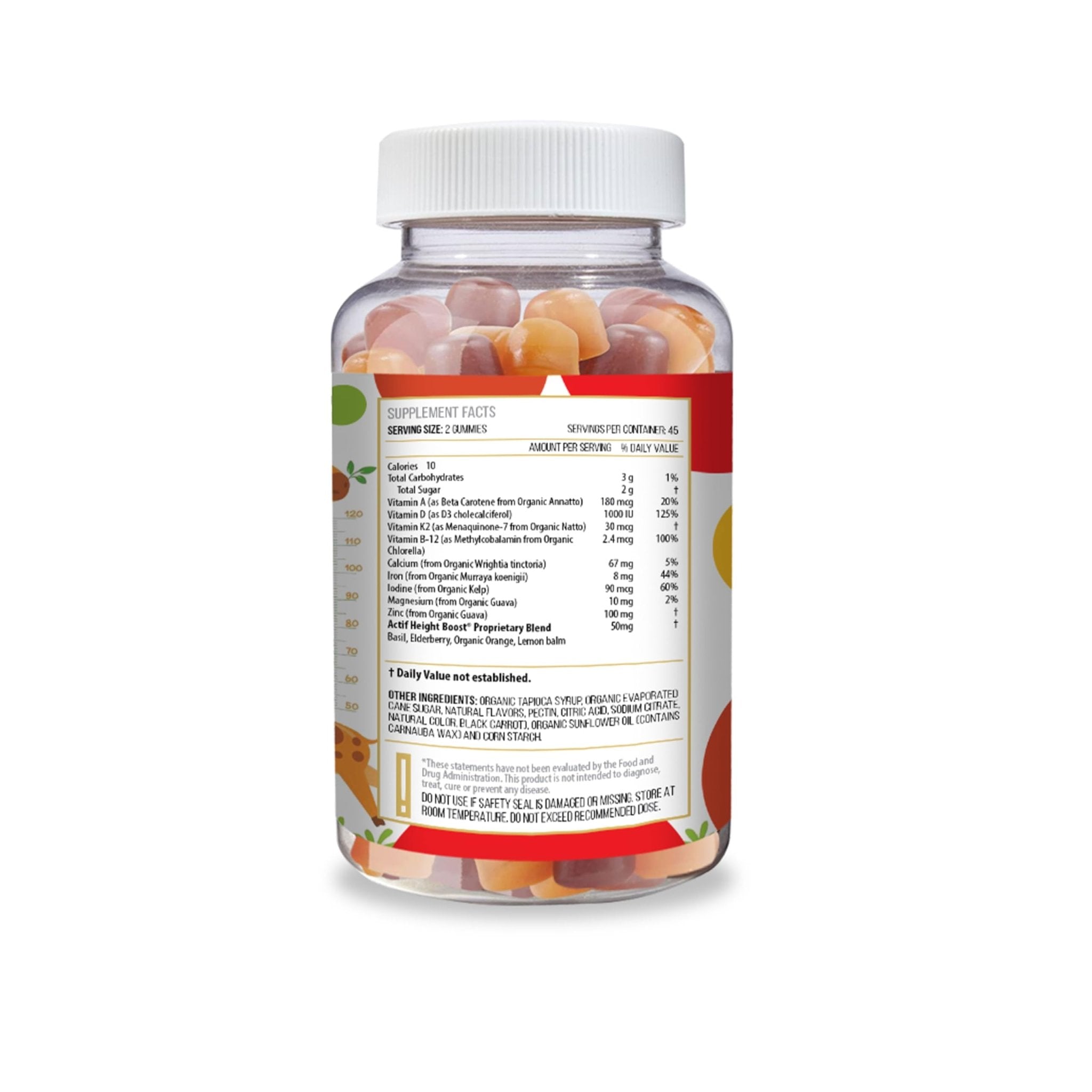 Actif Height Boost Mega Support for Kids 3-8 Years Old, Height Growth with 10+ Factors, 60 Gummies, Strawberry Flavor, Get Tall Fast Formula - TrustMedUSA