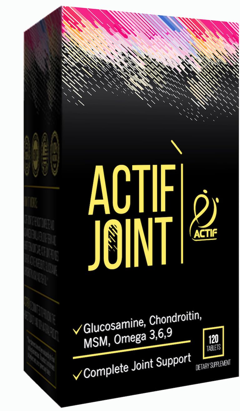 Actif Joint 4-in-1 Fast Relief Maximum Strength, Clinical Formula, 120ct, Made in USA - TrustMedUSA