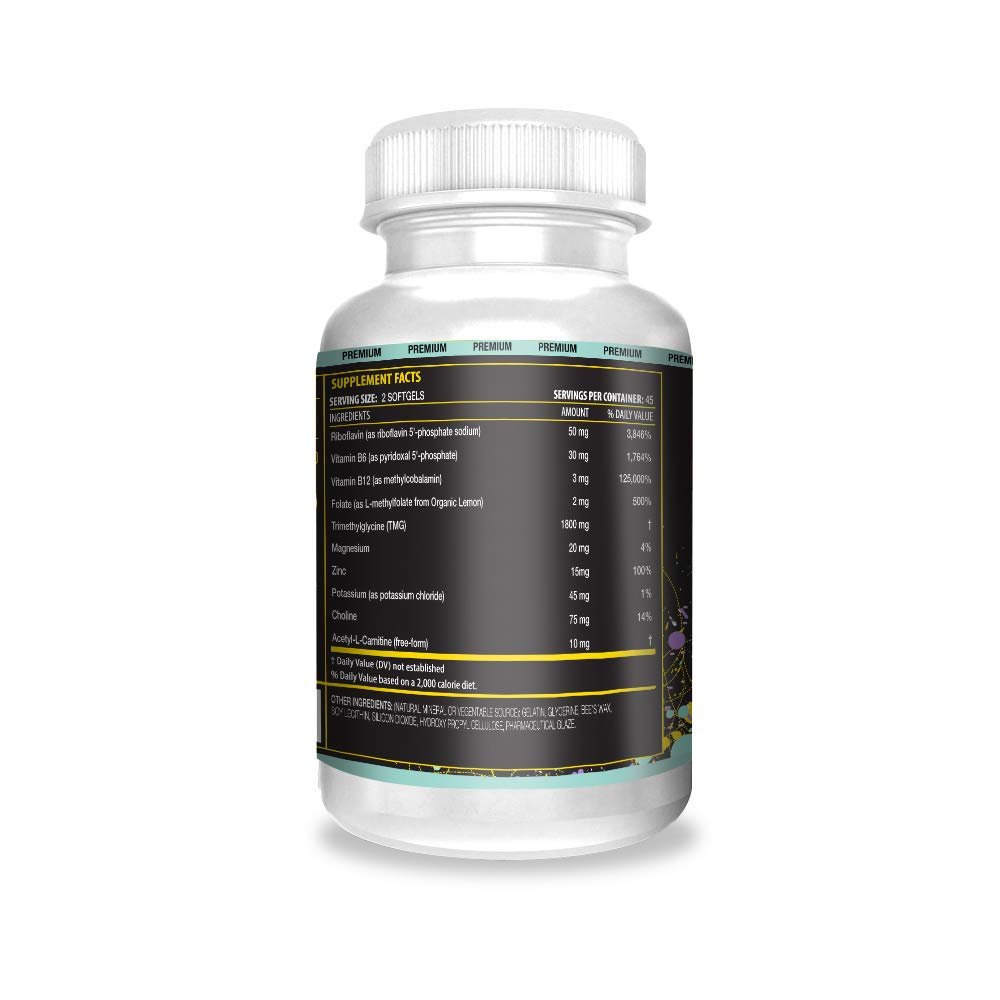 ACTIF Methylation Mega Support with 10 Advanced Factors and Organic Folate – 100% Natural, Non-GMO, 90 Count - TrustMedUSA