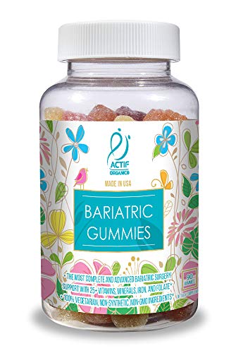 ACTIF Organic Bariatric Gummies with 25+ Organic Vitamins and Minerals for Bariatric Surgery Gastric Bypass Surgery, Advanced Formula - 90 Count - TrustMedUSA