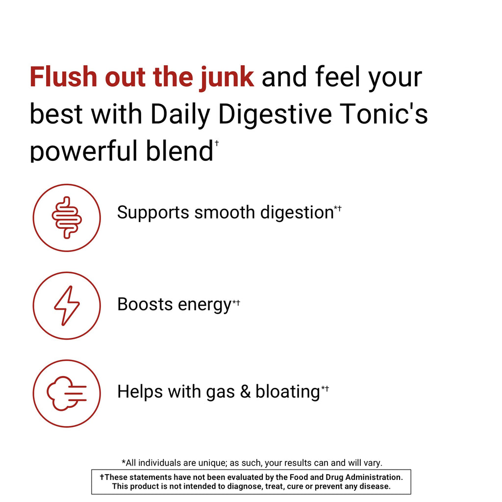 ACTIVATEDYOU Daily Digestive Tonic Kombucha - Support Healthy Digestion & Youthful, Long-Lasting Energy- Prebiotic Fiber, Probiotics, Postbiotics, Vitamin C, Berry Lemonade Flavor (30 Servings) - Maple Wellness Supplements
