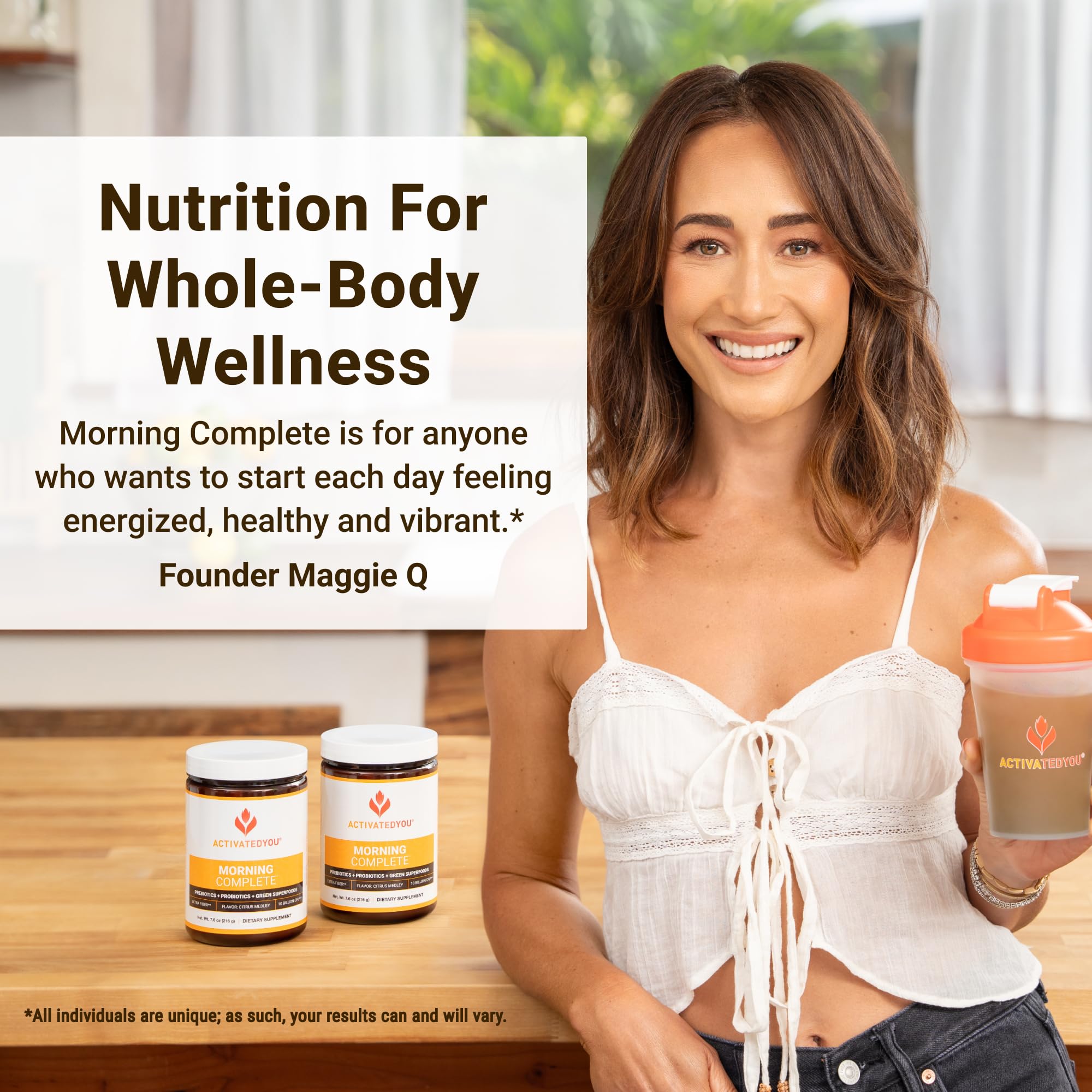 ACTIVATEDYOU Morning Complete Daily Wellness Greens Superfood Drink Mix for Gut Health w/Prebiotics, Probiotics, Antioxidants, Green Superfoods - TrustMedUSA