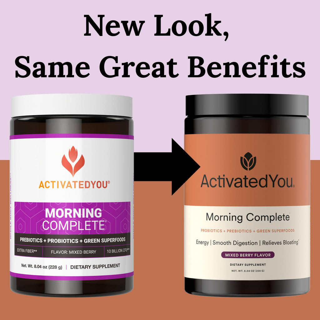 ACTIVATEDYOU Morning Complete Super Greens Powder Drink Mix - Gut Health Boost with Prebiotics, Probiotics, & Antioxidants - 10 Billion CFUs, Mixed Berry Flavor - Greens Superfood Powder - 3 Pack - TrustMedUSA