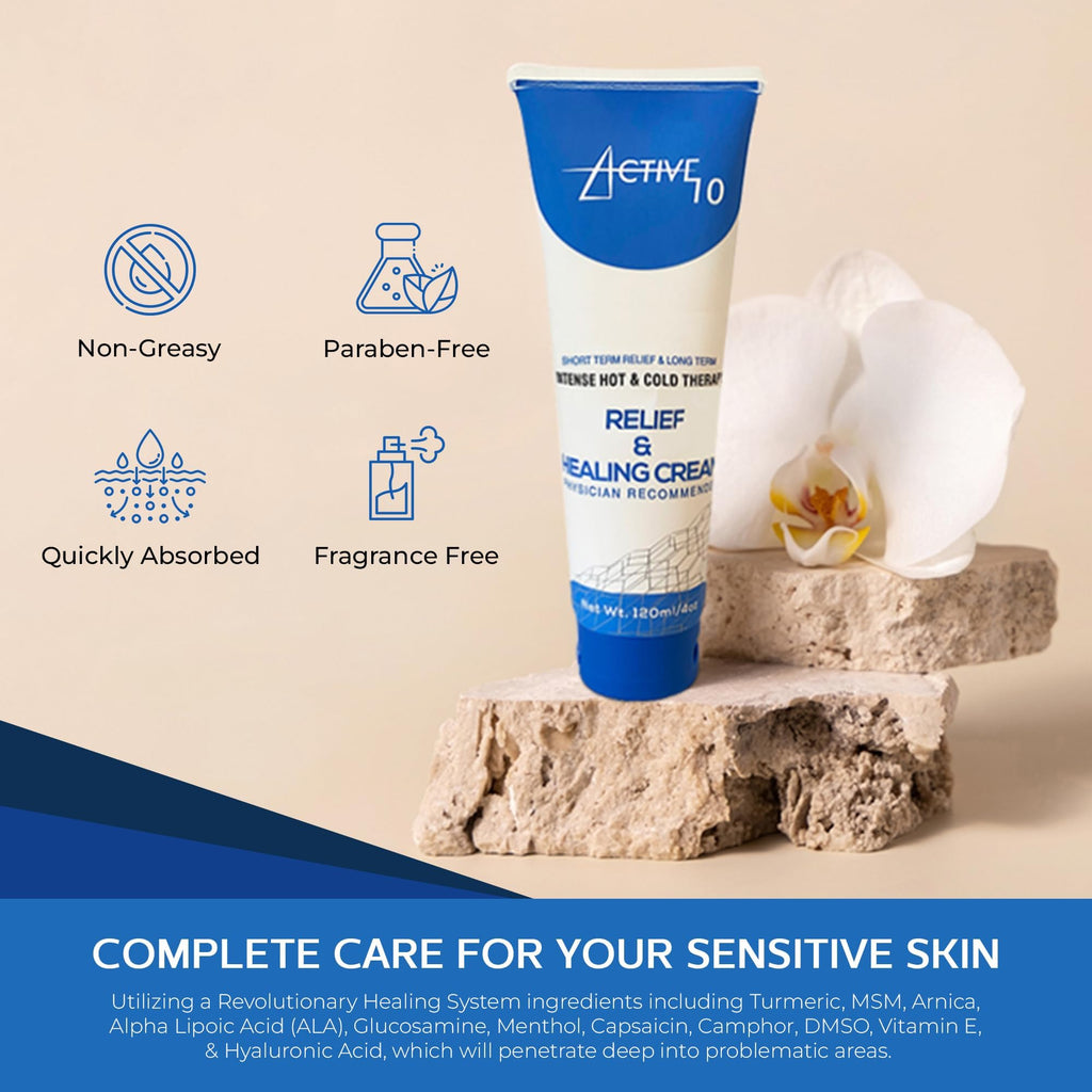 Active 10 Relief and Healing Cream, 4 OZ - TrustMedUSA