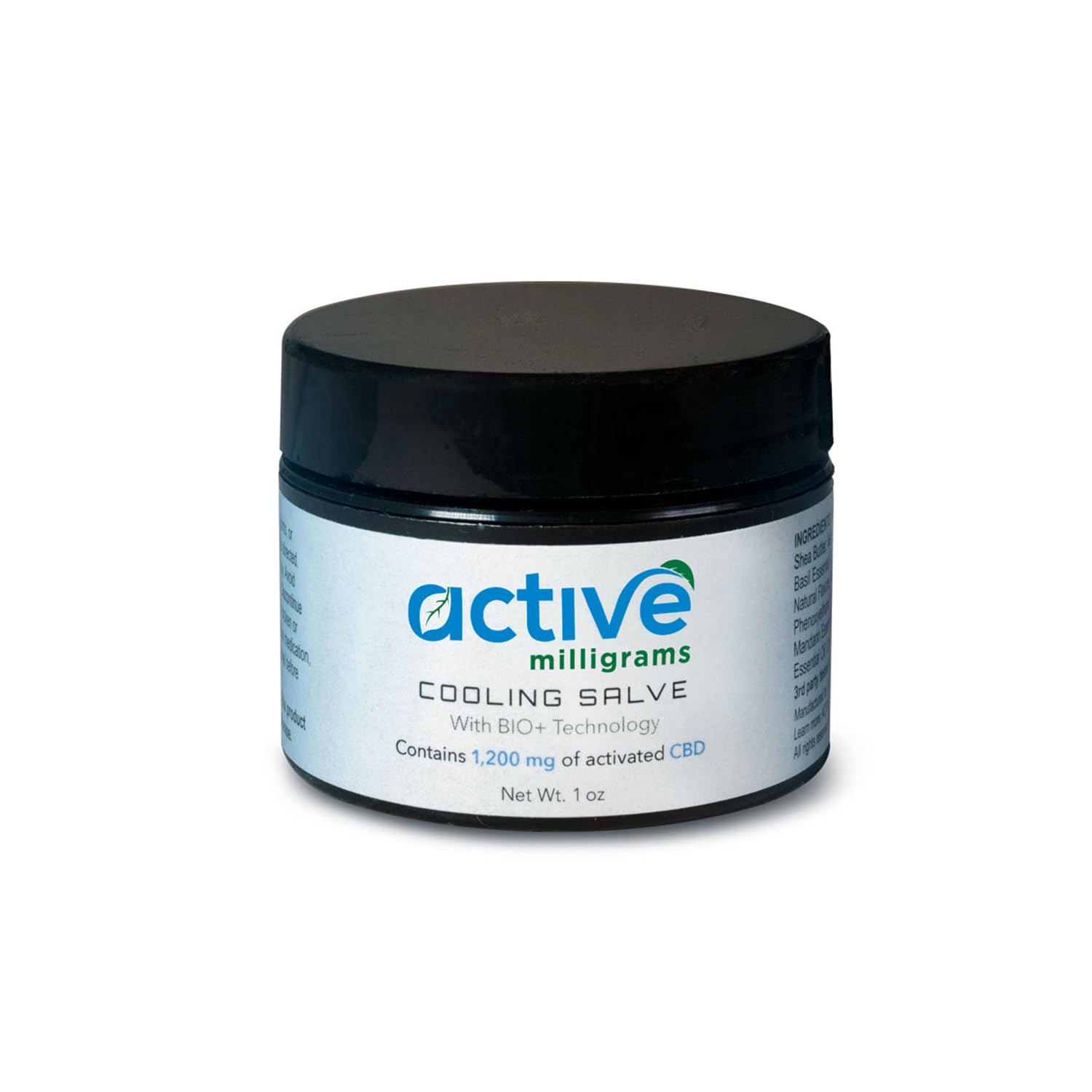 active milligrams Hemp Cooling Salve for Joint & Muscle Relief - Infused with Menthol, Shorea (Sal) Butter, Yarrow Essential Oil – Soothe Discomfort in Back, Knees, Neck, Shoulder, and Elbow - 1 OZ - TrustMedUSA