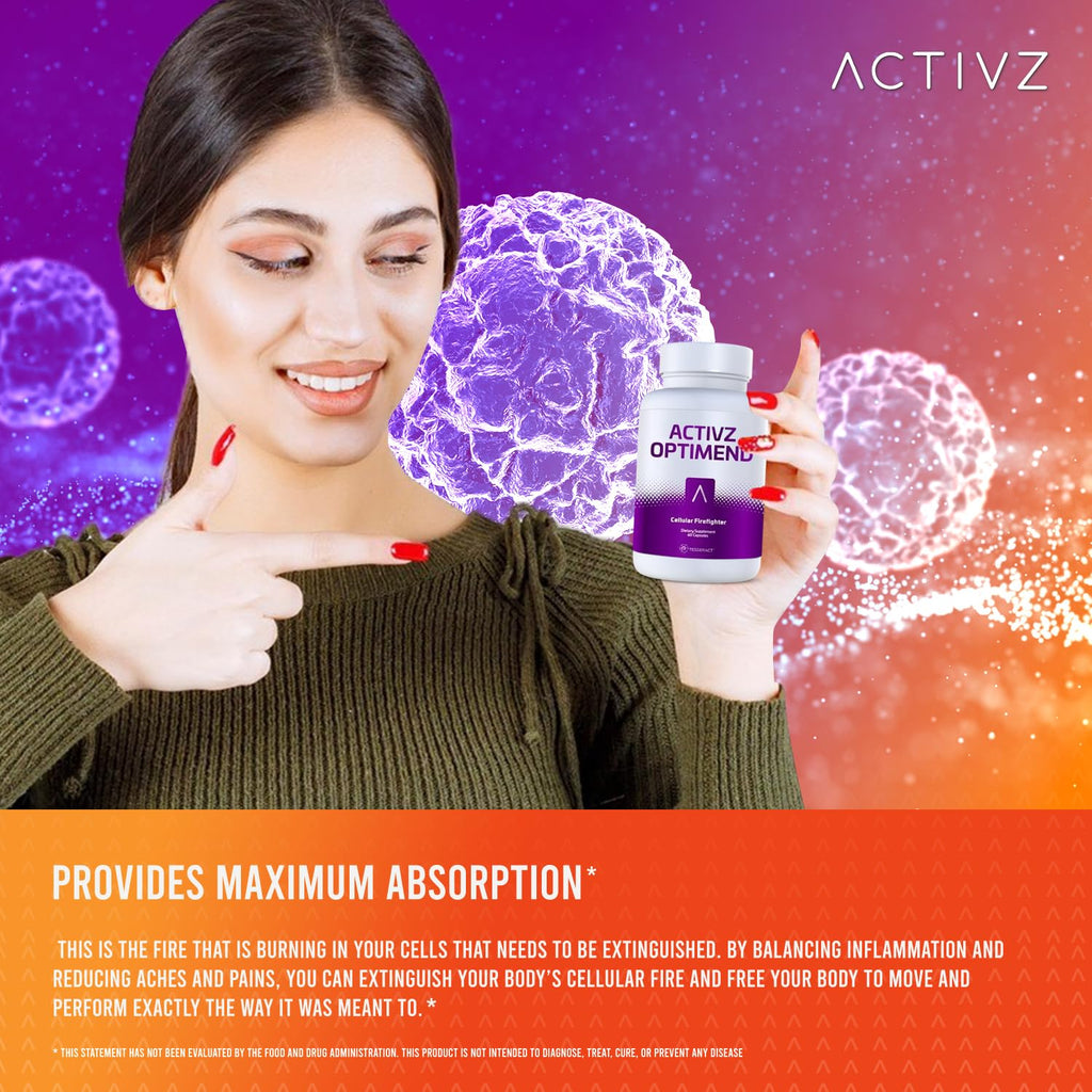 ACTIVZ Optimend - Advanced Joint Mobility and Comfort Support with Enhanced Bioavailability Using CyLoc Dextrin and DexKey Technology - 60 Capsules - TrustMedUSA