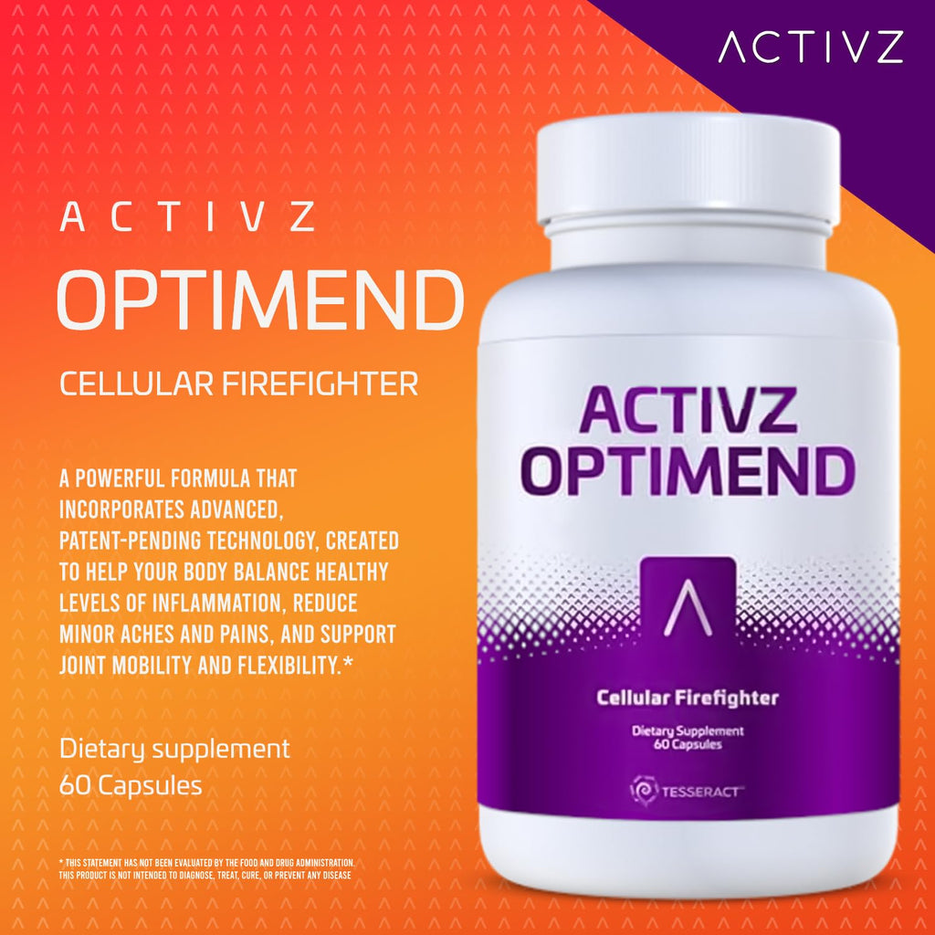 ACTIVZ Optimend - Advanced Joint Mobility and Comfort Support with Enhanced Bioavailability Using CyLoc Dextrin and DexKey Technology - 60 Capsules - TrustMedUSA