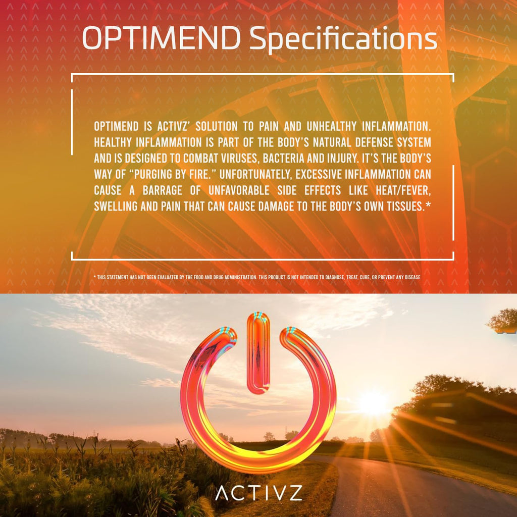 ACTIVZ Optimend - Advanced Joint Mobility and Comfort Support with Enhanced Bioavailability Using CyLoc Dextrin and DexKey Technology - 60 Capsules - TrustMedUSA